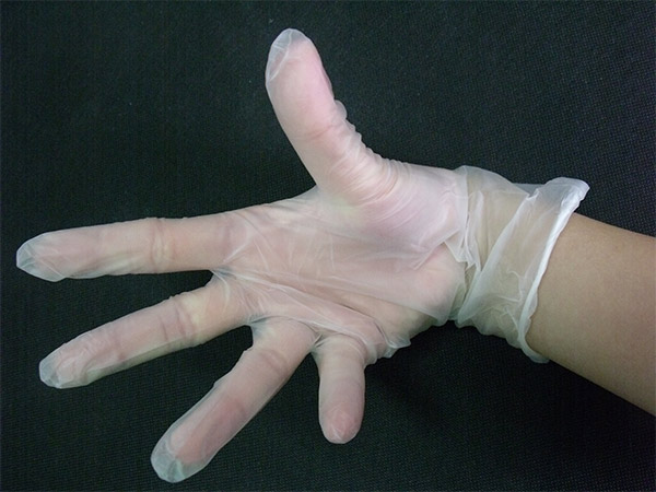 无粉防滑放油一次性pvc手套 无粉防滑放油一次性pvc手套