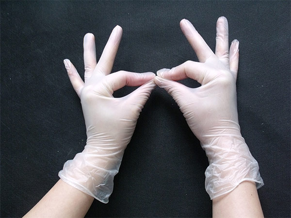 一次性有粉防护检查pvc手套