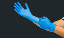 实验室食品丁晴手套