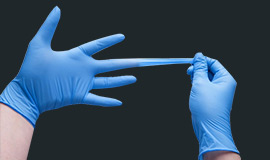 无粉一次性丁晴手套