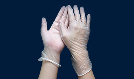 食品用检查使用透明一次性pvc手套
