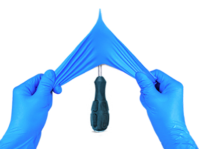 一次性无粉蓝丁晴手套